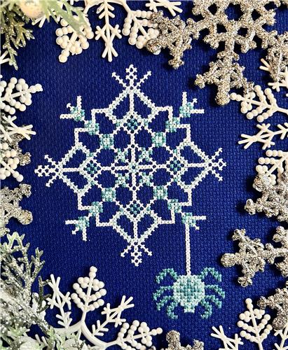 Snowflake Spider by Stay Platinum Stitchery
