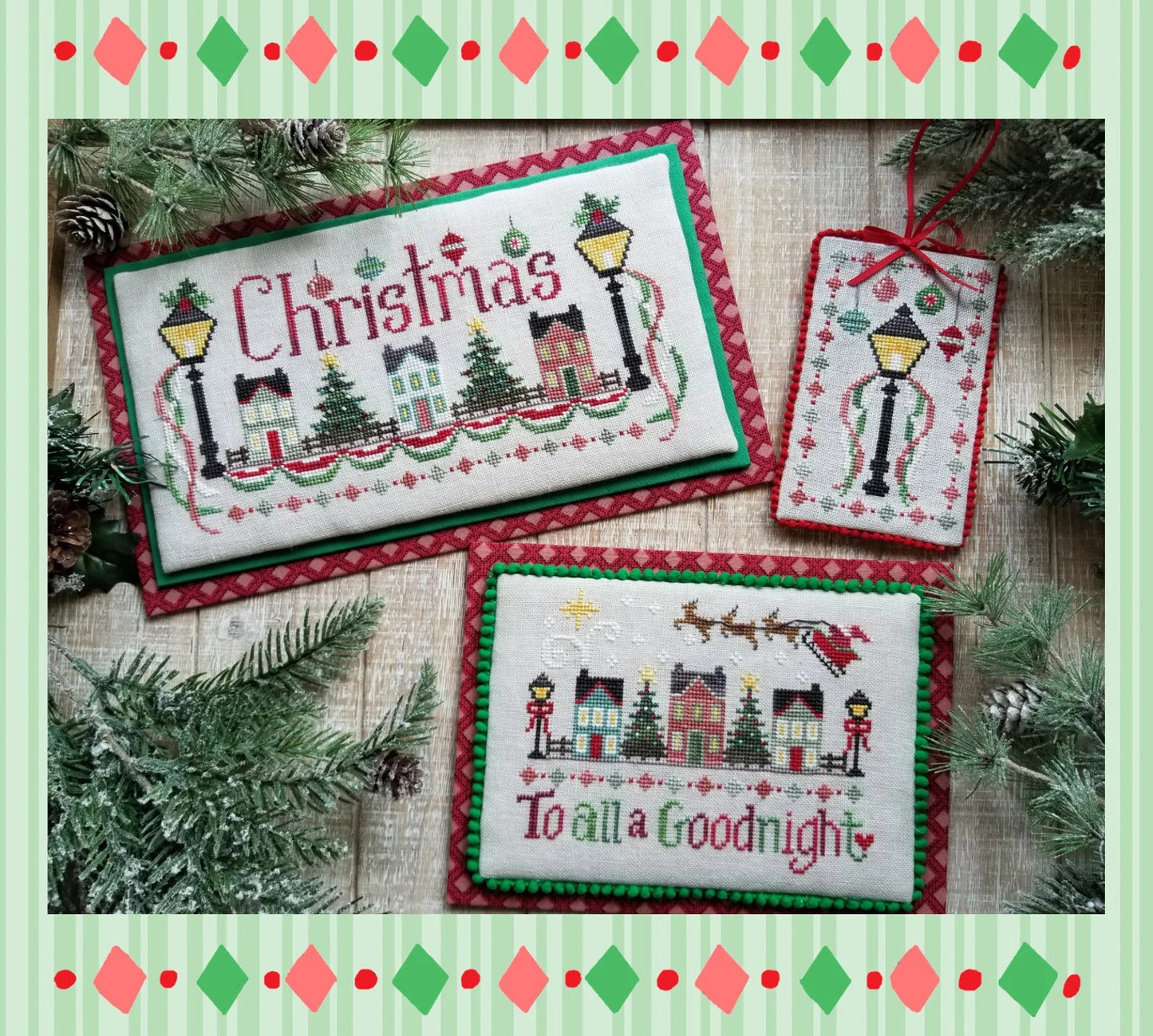Christmas Street by Waxing Moon Designs