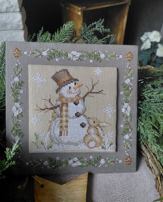 Il Bosco D'Inverno - Snowman Cross Stitch Pattern by Serenita di Campagna