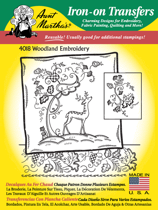 Aunt Marthas Embroidery Transfer Pattern - Animals and Outdoors