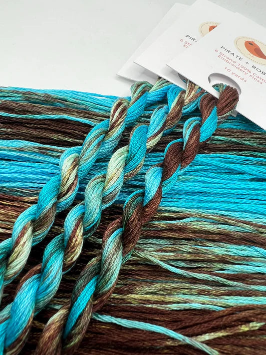 Pirate + Robin Embroidery Floss Variegated